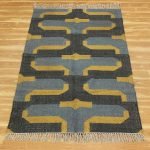 Hand Woven Multicolor Geometric Jute Rug
