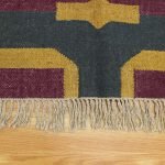 Hand Woven Wool Jute Farm House Area Rug