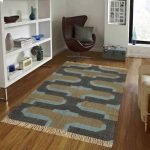 Hand Woven Interior Wool Jute Home Decor Rug