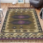 Hand Woven Farm House Wool Jute Area Rug