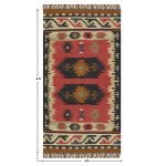 Hand Woven Multicolor Outhouse Wool Jute Rug