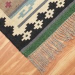 Geometric Multicolor Hand Woven Entrance Rug