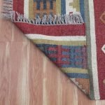 Multicolor Geometric Hand Woven Wool Jute Rug