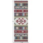 Multicolor Geometric Hand Woven Wool Jute Rug