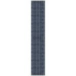 Blue White Cotton Hand Block Print Area Rug