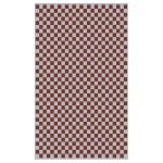 Hand Block Print Cotton Burgundy Rug