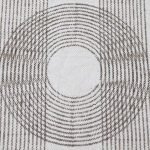 Beige Brown Hand Block Printed Cotton Rug