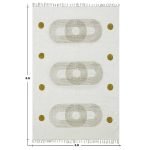 Beige Brown Hand Block Printed Cotton Rug