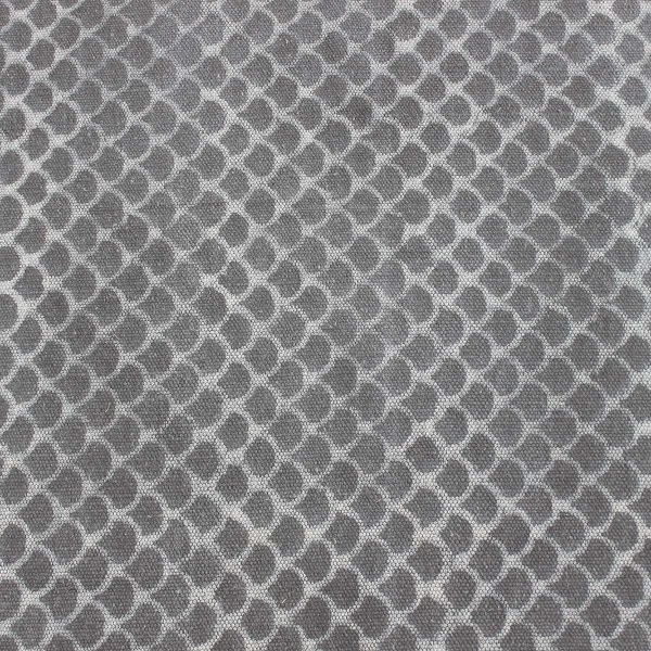 Black Grey Cotton Hand Printed Geometric Rug - Image 7