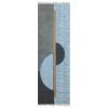 Black Geometric Hand Block Printed Rug