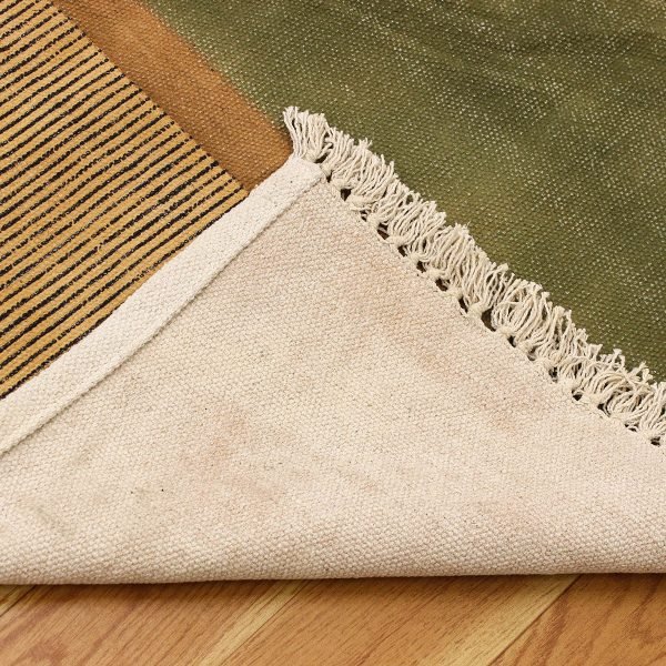 Hand Block Printed Cotton Runner Rug - Image 4