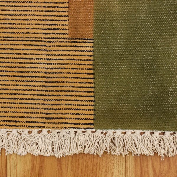 Hand Block Printed Cotton Runner Rug - Image 6