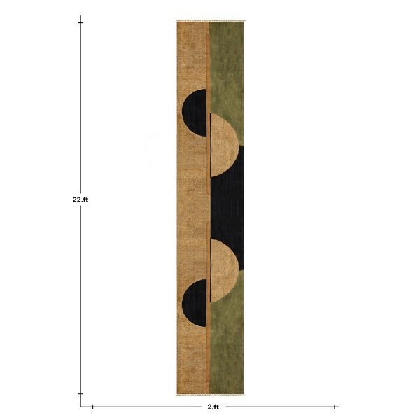 Hand Block Printed Cotton Runner Rug - Image 8
