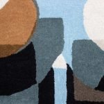 Hand Tufted Wool Blue Modern Area Rug