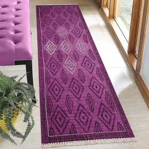 Handmade Cotton Thread Work Moroccan Rug
