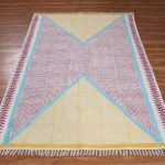 Hand Block Printed Beautiful Red Cotton Rug