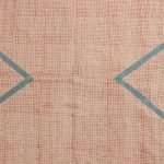Natural Block Printed Cotton Large Area Rug