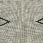 Hand Block Printed Black Cotton Area Rug