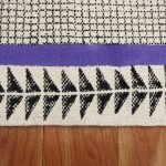 Cotton Dhurrie Block Printed Modern Area Rug