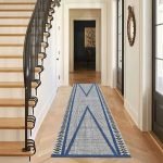Hand Block Printed Blue Beautiful Cotton Rug