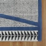 Hand Block Printed Blue Beautiful Cotton Rug