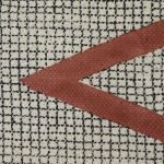 Hand Block Printed Black Geometric Cotton Rug