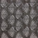 Gray Hand Block Printed Large Area Rug