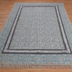Blue Hand Tufted Cotton Beautiful Area Rug