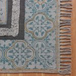 Blue Hand Tufted Cotton Beautiful Area Rug