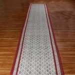Cotton Red Hand Block Printed Area Rug