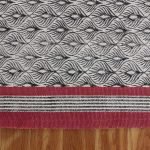 Cotton Red Hand Block Printed Area Rug