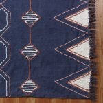 Blue Hand Tufted Cotton Area Rug