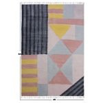 Multicolor Hand Block Printed Cotton Rug