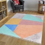 Enhance Hand Block Printed Washable Cotton Rugs