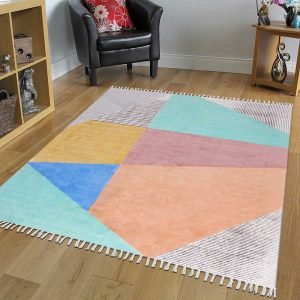 Enhance Hand Block Printed Washable Cotton Rugs