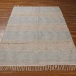 Hand Block Printed Cotton Large Area Rug
