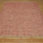 Brown Cotton Hand Embroidery Lake House Decor Area Rug