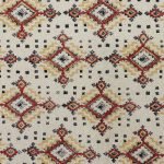 Yellow Embroidery Dhurrie Cotton Hall Carpet Patio Area Rug