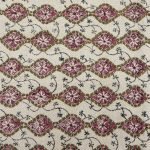 Modern Red Cotton Embroidery Kitchen Carpet