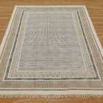 Home Decor Cotton Carpet Beige Printed Lobby Rug