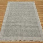 House Warm Cotton Dhurrie Hand Block Printed Black Rug