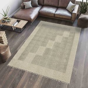 Natural Cotton Rug For Hallway Area Dhurrie