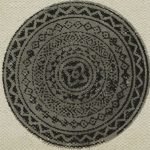 Natural Cotton Brown Dhurrie Printed Area Rug