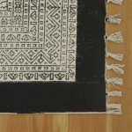 Indian Cotton Carpet Block Printed Area Rug