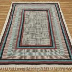 Indian Cotton Dhurrie Block Printed Farm House Area Rug