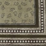 Brown House Warm Rug Block Printed Stair Dhurrie