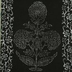 Natural Cotton Blue Dhurrie Printed Event Rug