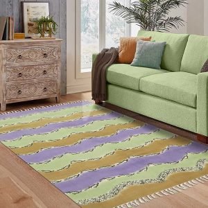 Modern Cotton Dhurrie For Home Decor Patio Area Rug