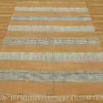 Cotton Block Printed Brown Kitchen Area Rug