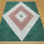 Natural Multicolor Geometric Living Room Rug